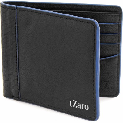 TZARO Men Formal Black, Blue Genuine Leather(6 Card Slots)