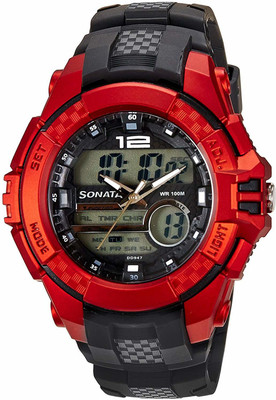 Buy SONATA NH77027PP03 Superfibre Analog Digital Watch For