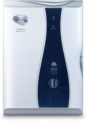 Pureit by HUL Classic G2 Mineral 6 L RO + UV Water Purifier(White, Blue)