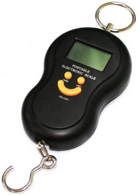 

Gadget Hero's Smiley Pocket Weight Machine Digital Travel Luggage Weighing Scale(Black)