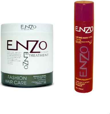 

ENZO SPA FOR HAIR TREATMENT 1 KG & Professional Hair Sprey 420ML(Set of 2)