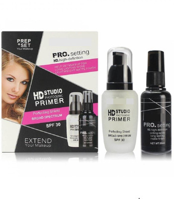 

CHABARWAL Makeup Fixer + Primer Prep Set combo (Set of 2) Primer - 50 ml(Set of 2)