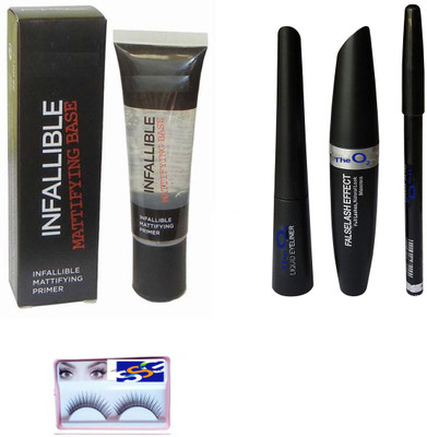 

SSG EYELASHES,FALSELASHEFFECT 3 IN 1 EYELINER, INFALLIBLE MATTIFYING PRIMER SET ( 5 )(Set of 5)