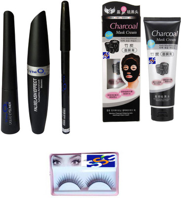 

SSG EYELASHES ,FALSELASHEFFECT 3 IN 1 EYELINER ,CHARCOAL set of 5(Set of 5)
