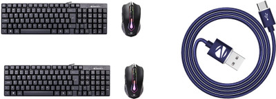

Zebronics keyboard+mouse+otg=3-208 Combo Set