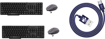 

Zebronics keyboard+mouse+otg=3-266 Combo Set