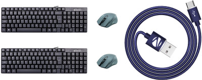 

Zebronics keyboard+mouse+otg=3-214 Combo Set