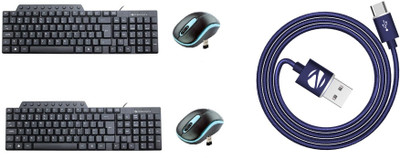 

Zebronics zebro-mouse-keyboard-otg-2018 Combo Set