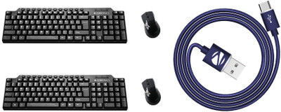 

Zebronics keyboard+mouse+otg=3-229 Combo Set