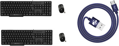 

Zebronics keyboard+mouse+otg=3-286 Combo Set