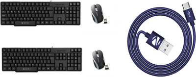 

Zebronics keyboard+mouse+otg=3-261 Combo Set