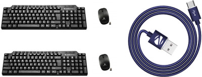 

Zebronics keyboard+mouse+otg=3-246 Combo Set