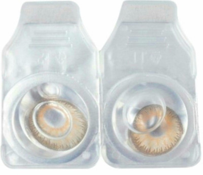 

Drr teleservices Zero power monthly lense Monthly Contact Lens(0, Hazal, Pack of 1)