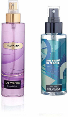 

Ital Veloce Body Spray/Body Mist For Men & Women Gift Combo (Valvatina & One Night In Prague) Body Spray - For Men & Women(330 ml, Pack of 2)