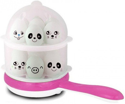 

Bluwings Electronic Double Layer Egg Boiler Steamer Electric Egg Cooker With Handle Egg Cooker(14 Eggs)