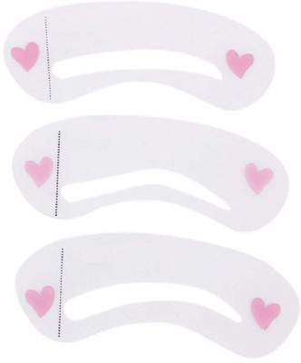 

AURINKO Reusable Eyebrow Card Stencil Sticker Eye Brow Shaping Template Make Up- Set of 3 Pieces Eyebrow Stencil(3)