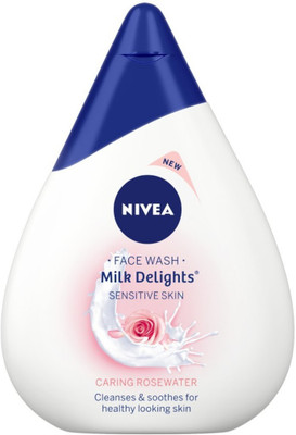 

Nivea Milk Delights Caring Rosewater For Sensitive Skin Face Wash(50 ml)