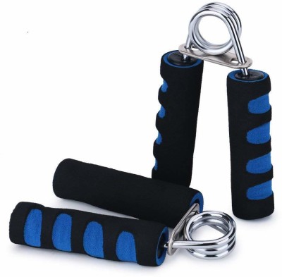 Leosportz Hand Grip Strengthener, Hand Soft Foam Manual Exerciser (pack of 2) Hand Grip/Fitness Grip(Blue, Black)