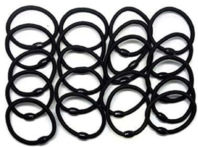 manasvini Hair Ties Rubber Band Hair Band Rubber Band(Black)