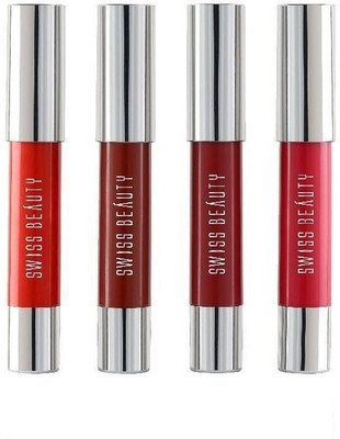 

Swiss Beauty Westfield Collections Intense Color Chubby Lipsticks, Pack Of 4 (12 g)(Orange Red)