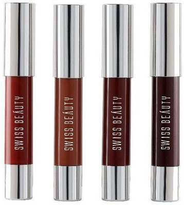 

Swiss Beauty Westfield Collections Intense Color Chubby Lipsticks, Pack Of 4 (12 g)(Ruby Red)
