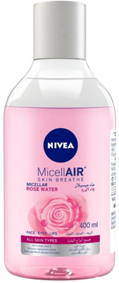 

Nivea MicellAIR Skin Breathe Micellar Rose Water Makeup Remover(400 ml)