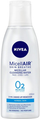 

Nivea MicellAIR Skin Breathe Micellar Water for Make up Removal Makeup Remover(200 ml)