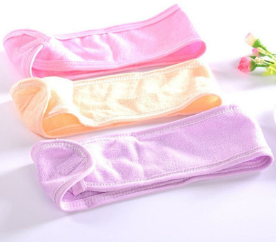 

AURINKO Terry Cloth Facial Spa Headband Head Wrap Stretch Towel Yoga Sport Multiuse Headband With Non-Slip Stretchable Elasticized Facial Headband- 1 Pc)Random Color Makeup Headband