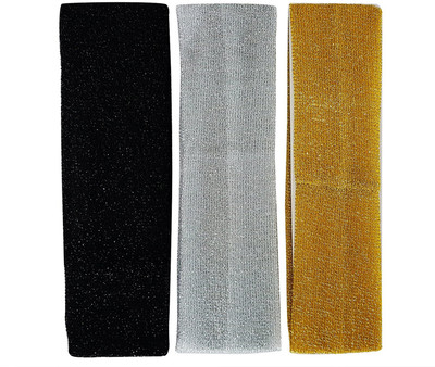 

Fully Set Of 3 Head Bands Sweat Elastic Stretchy Hair Bands For Yoga Sports Gym Fitness For Women Girls Makeup Headband
