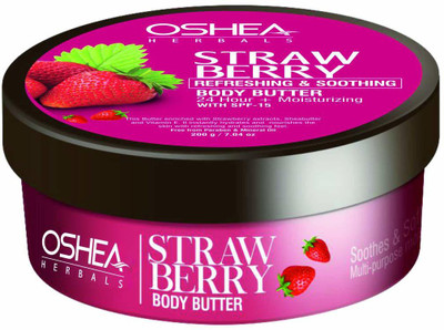 Oshea Herbals Strawberry Body Butter, Pink, 200 g(200 g)