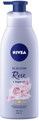 NIVEA Rose and Argan Oil in Lotion  (400 ml)