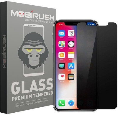 MOBIRUSH Tempered Glass Guard for Apple iPhone XS(Pack of 1)