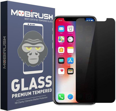 MOBIRUSH Tempered Glass Guard for Apple iPhone XS(Pack of 1)