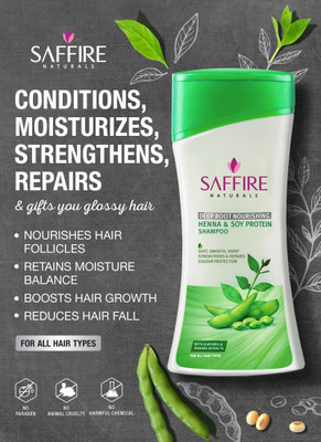 

Saffire Henna And Soy protein Deep Root Nourishing Shampoo(200 ml)