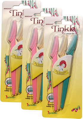 

WINGAGE Tinkle Eyebrow Shaper (Disposable Razor) - Pack of 9(Pack of 9)