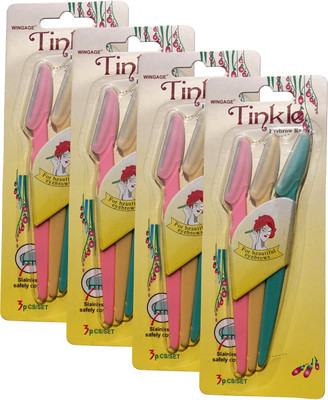 

WINGAGE Tinkle Eyebrow Shaper (Disposable Razor) - Pack of 12(Pack of 12)