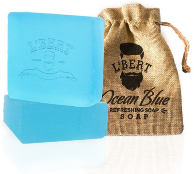 

LBERT Ocean Blue 100 % Natural Organic Handmade Bath Soap | For Deep Cleansing, Refreshing & Long Lasting - (Paraben & Sulphate Free)(100 g)