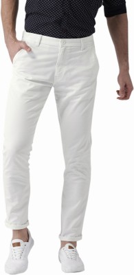 HalogenChinos Slim Fit Men White Trousers