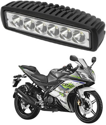 AUTOGARH Bar Spot Beam Off Road Driving 6 CREE LED Fog Light Lamp Universal Fitting For R15 s(18W) - Pack of 1 Headlight Motorbike LED for Yamaha (12 V, 55 W)(YZF-R15 S, Pack of 1)