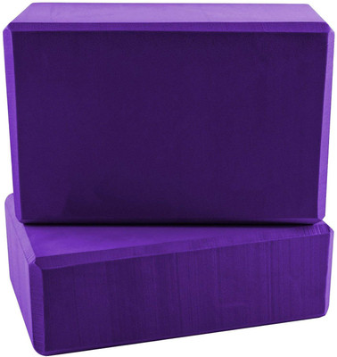 Leosportz Yoga Blocks 2 Pack,High Density EVA Foam Yoga Exercise Bricks, Eco Friendly Yoga Blocks(Purple Pack of 2)
