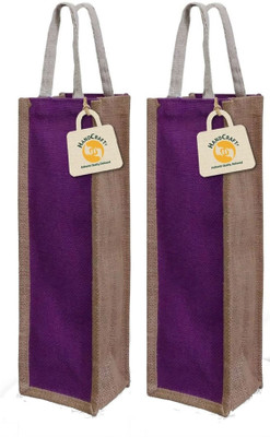 

Handcraft Water Bottle Bag Multipurpose Bag(Purple, 1 L)