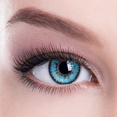 

Colour Perfection Blue Eclipse Contact Lenses / WITH OUT POWER Quaterly Contact Lens(0.00, Blue, Pack of 2)