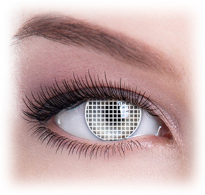

Colour Perfection White mesh Crazy Contact Lenses-With out power Quaterly(0.00, Colored Contact Lenses, Pack of 2)