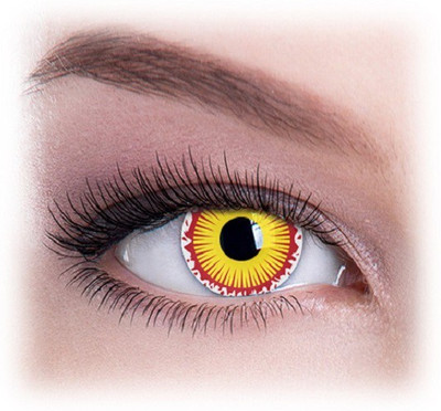 

Colour Perfection Boys Crazy Contact Lenses Quaterly Contact Lens(0.00, Yellow, Red, Pack of 2)