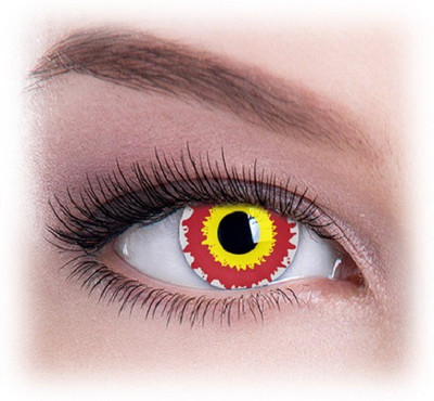 

Colour Perfection Evil Sith Crazy Contact Lenses Quaterly Contact Lens(0.00, Red, Yellow, Pack of 2)