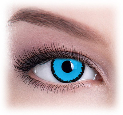 

Colour Perfection Death Dealer Crazy Contact Lenses/With out power Quaterly Contact Lens(0.00, Blue, Pack of 2)