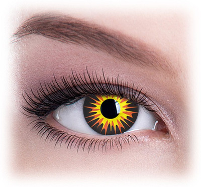 Colour Perfection Bella Crazy Contact Lenses/ With out power Quaterly Contact Lens(0.00, Blue, Pack of 2)