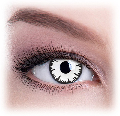 

Colour Perfection Crazy Contact Lenses- With out power Quaterly Contact Lens(0.00, White, Pack of 2)