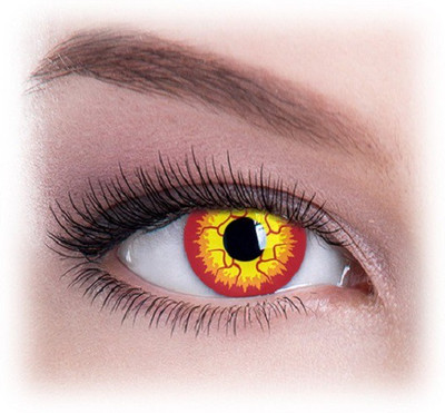 

Colour Perfection Darth Maul Crazy /With out power Quaterly Contact Lens(0.00, Yellow, Red, Pack of 2)