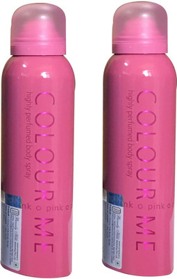 

colour me PINK ( PACK OF 2) Perfume Body Spray - For Women(150 ml, Pack of 2)